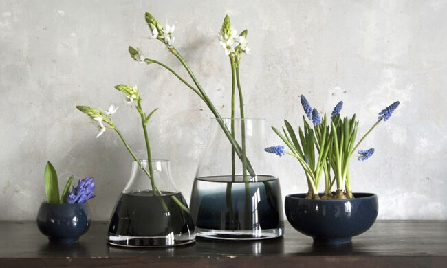 フラワーベース no.2 インディゴブルー 