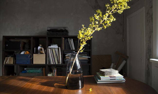 フラワーベース no.3 スモークグレー 