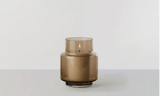 ハリケーン no.53 フラワーベース キャンドルホルダー セピアブラウン 