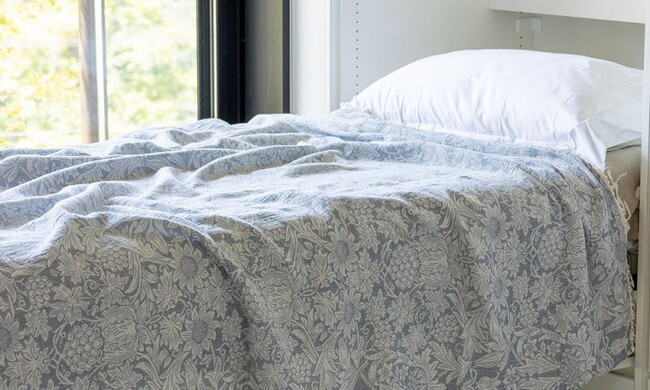 ガーゼコットンスロー サンフラワー / ブルー 