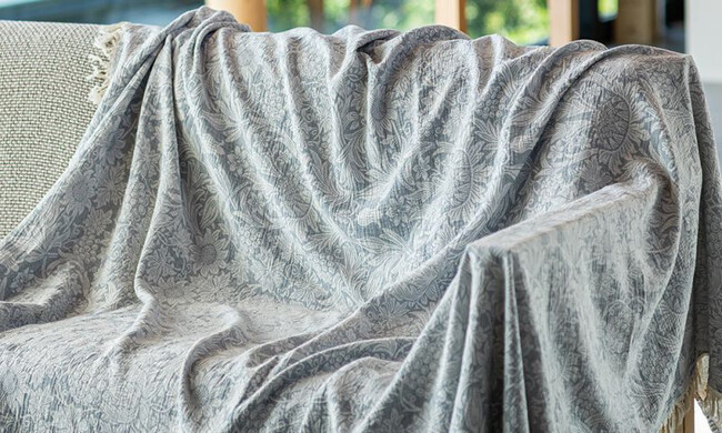 ガーゼコットンスロー サンフラワー / ブルー 