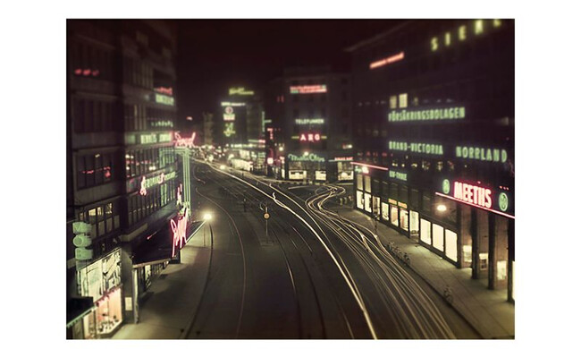 ポスター NIGHT STOCKHOLM / 50×70cm / ブラックアルミフレーム 