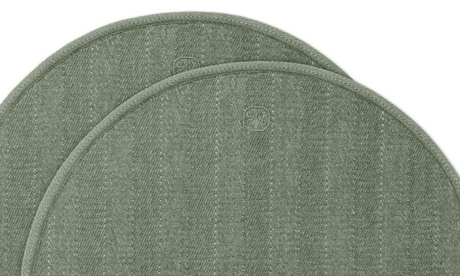 ラウンドプレースマット ヘリンボーン φ40cm 2枚入 