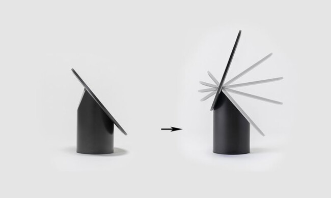 ナピュア メイクアップミラー（ブラック） 