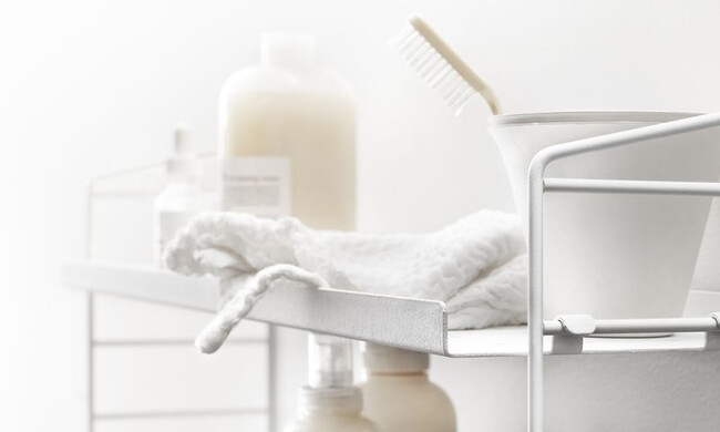 ストリングポケット メタルホワイト / 石膏ボードアンカー付き 