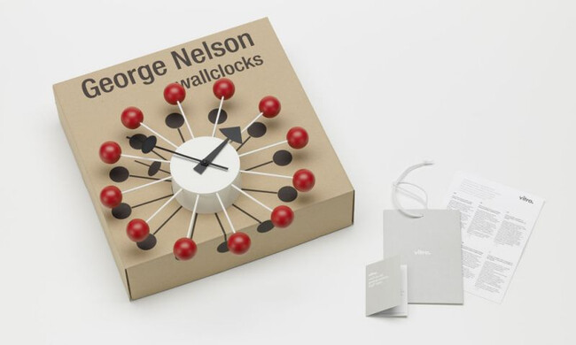 ボールクロック レッド Ball Clock / ネルソンクロック 