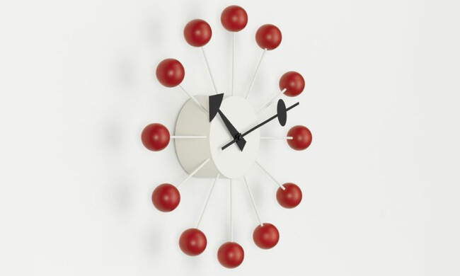 ボールクロック レッド Ball Clock / ネルソンクロック 