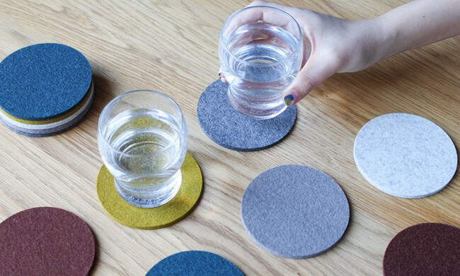 フェルト ラウンドコースター φ9cm 