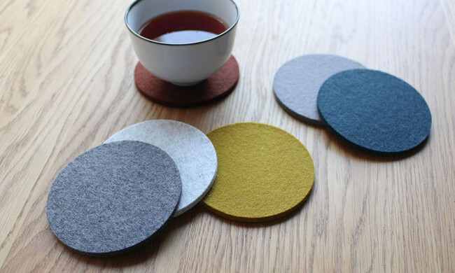 フェルト ラウンドコースター φ9cm 