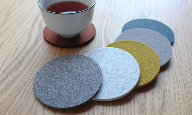 フェルト ラウンドコースター φ9cm 