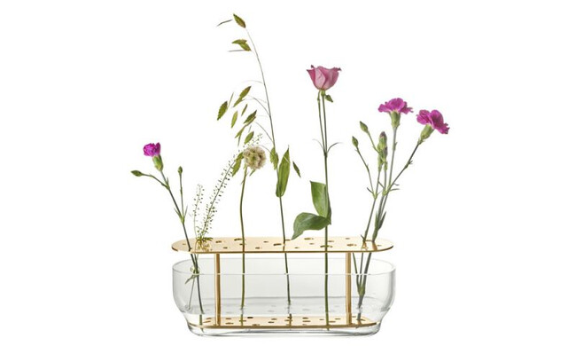 イケバナベース ロング / 真鍮ラッカー Ikebana Vase 