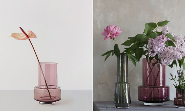 ハリケーン no.26 フラワーベース キャンドルホルダー ヘザー 