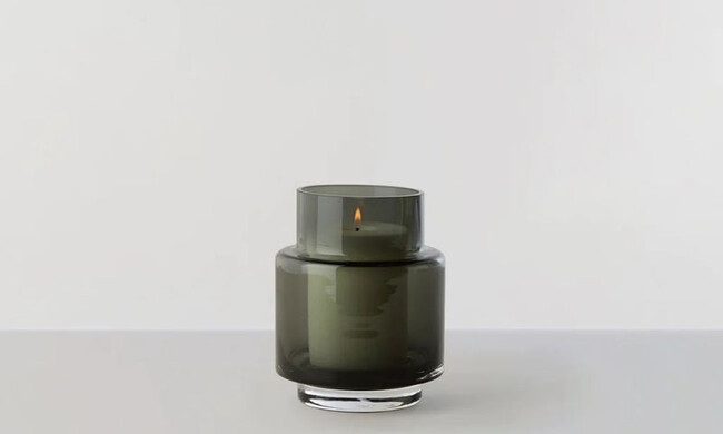 ハリケーン no.53 フラワーベース キャンドルホルダー スモークグレー 