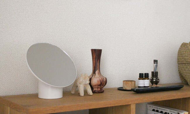 ナピュア メイクアップミラー（ホワイト） 