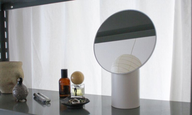 ナピュア メイクアップミラー（ホワイト） 