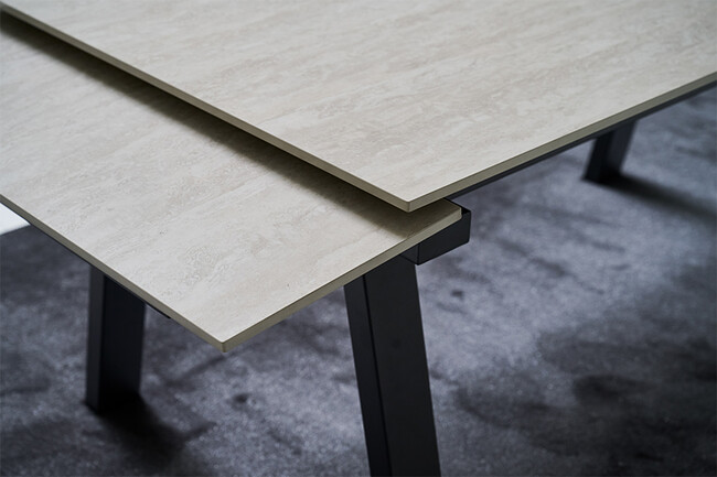 RECO plus（レコプラス）ダイニングテーブル セラミック（トラバーチン） トラバーチン