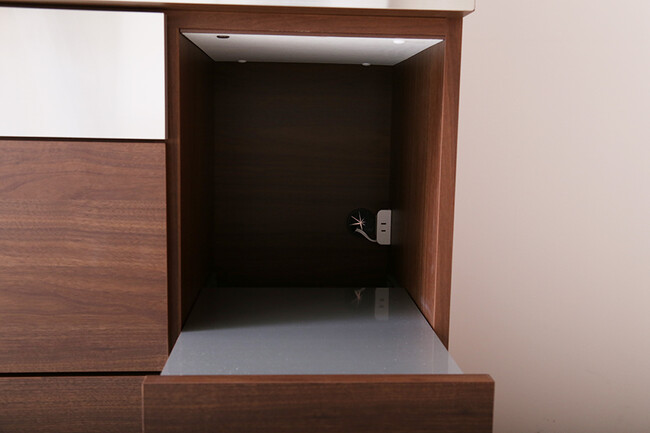 LUCIDO（ルシード）120/105オープンダイニングボード ウォールナット色 