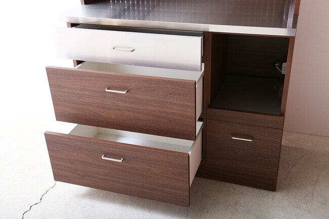 LUCIDO（ルシード）120/105オープンダイニングボード ウォールナット色 