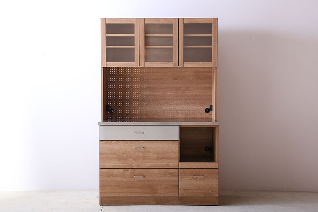 LUCIDO（ルシード）120/105オープンダイニングボード ウォールナット色 120サイズ　ナチュラル色