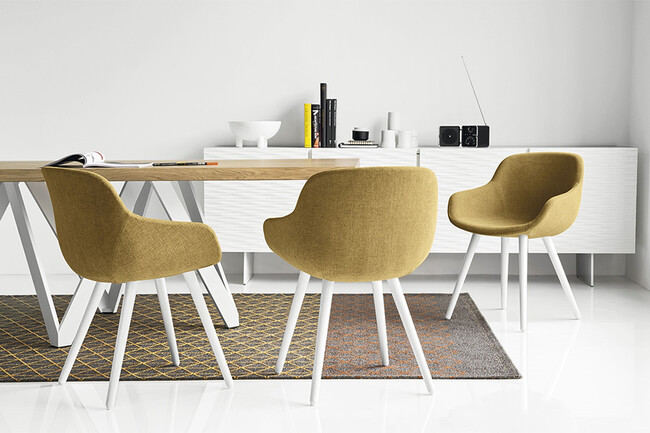 カリガリス イグルー ダイニングチェア ／ Calligaris IGLOO Dining chair[CS1810] 座面：マスタードイエロー　脚：ホワイト