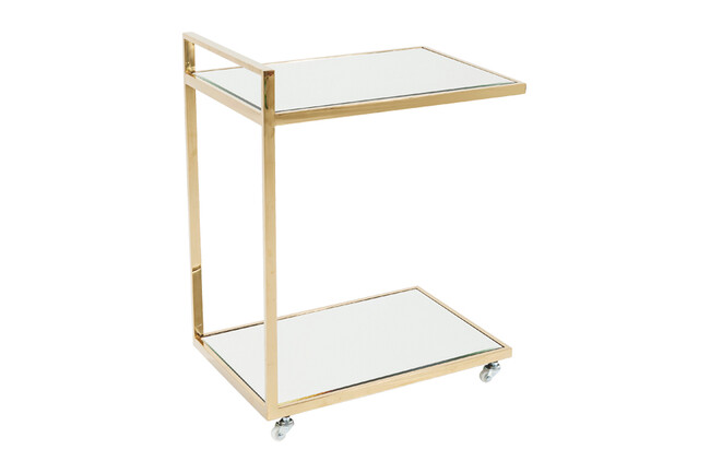 クラッシーゴールド トレイテーブル/ワゴン 