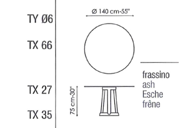 BONALDO(ボナルド) Greeny ダイニングテーブル 