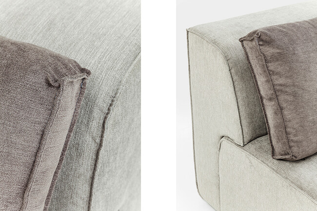 インフィニティ 2シーター 100 エレメンツ グレー ソファ 