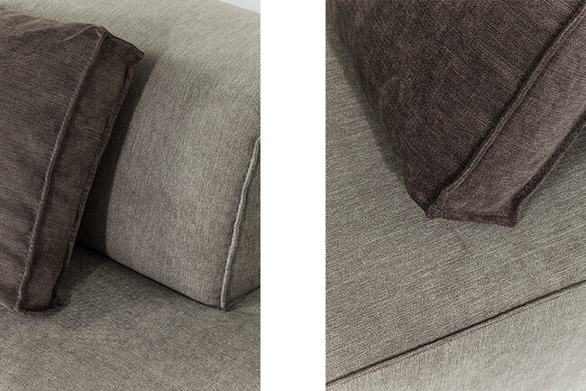 インフィニティ オットマン セミ エレメンツ グレー ライト ソファ 