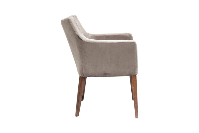 モードベルベットグレー アームチェア 