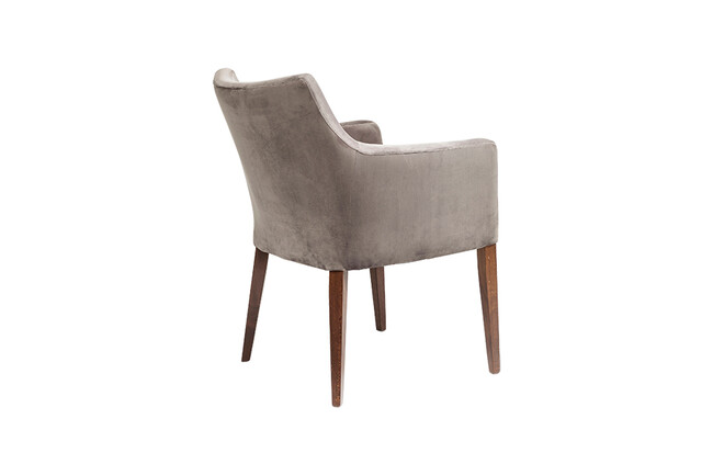 モードベルベットグレー アームチェア 