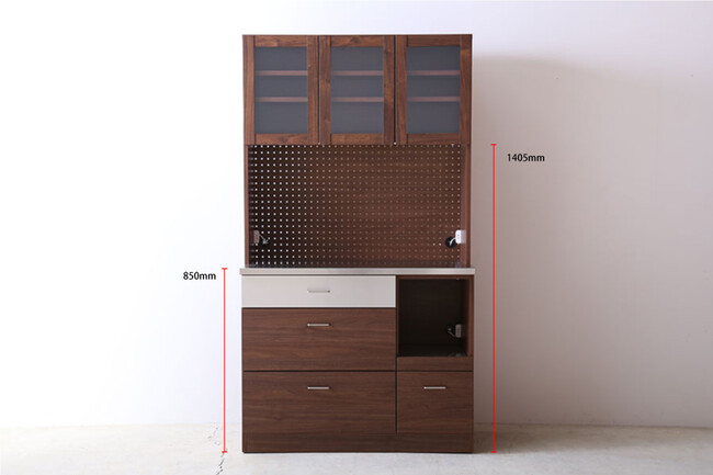 LUCIDO（ルシード）120/105オープンダイニングボード ウォールナット色 105サイズ　ウォールナット色