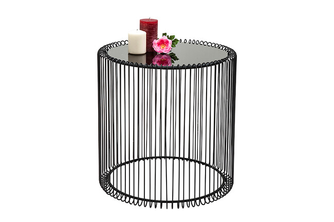 ワイヤーブラック(2/Set) サイドテーブル 