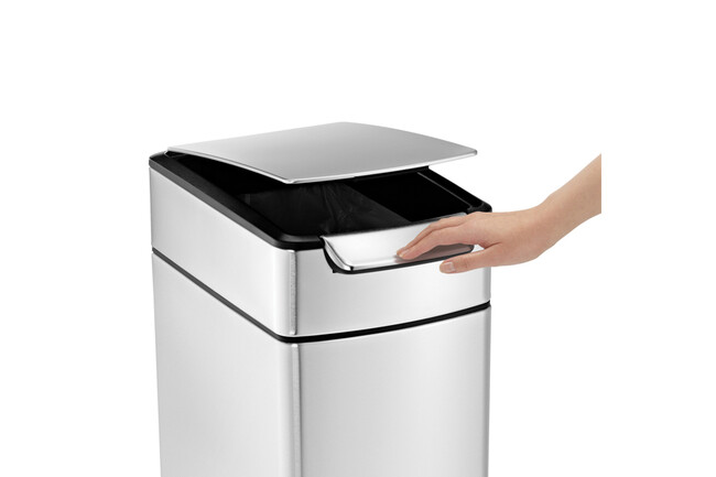 【simple human】40liter slim touch-bar trash can　ダストボックス 