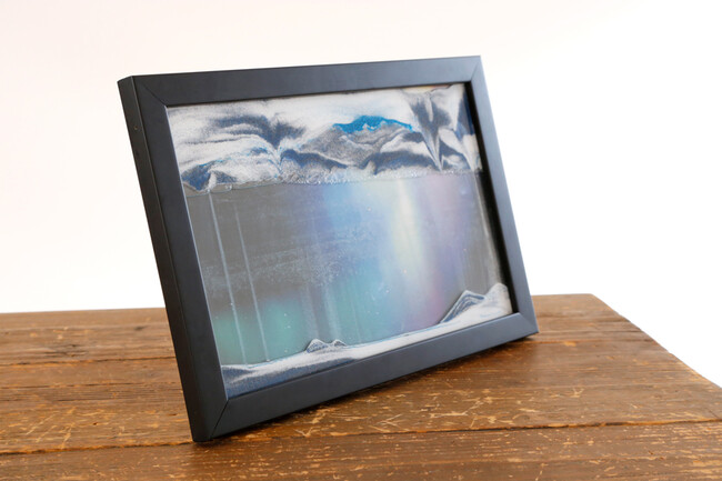 サンドピクチャー オーロラ ブラックフレーム 