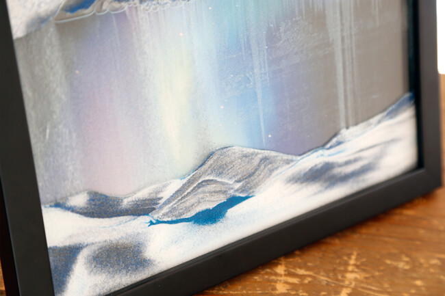 サンドピクチャー オーロラ ブラックフレーム 