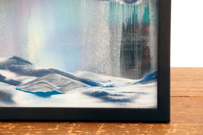 サンドピクチャー オーロラ ブラックフレーム 