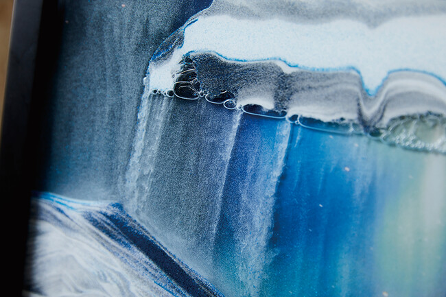 サンドピクチャー オーロラ ブラックフレーム 