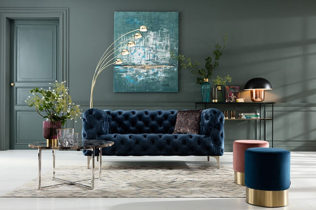 チェリーダークグリーンブラス O35cm  スツール * 