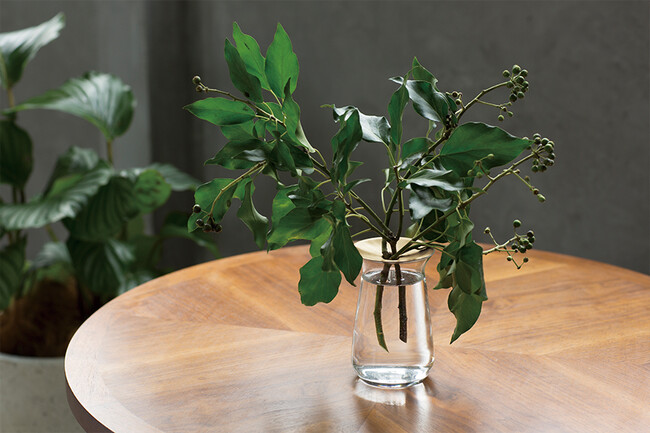 LUNA フラワーベース（ブラウン） 