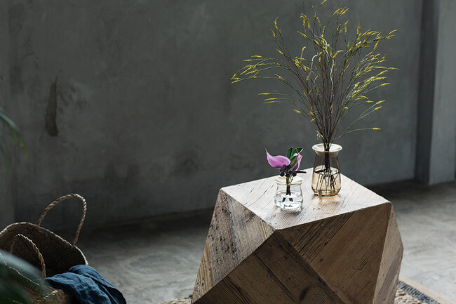 LUNA フラワーベース（ブラウン） 