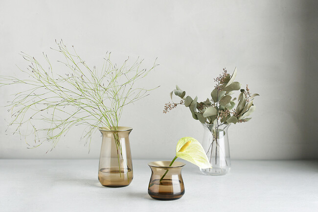 LUNA フラワーベース（ブラウン） 