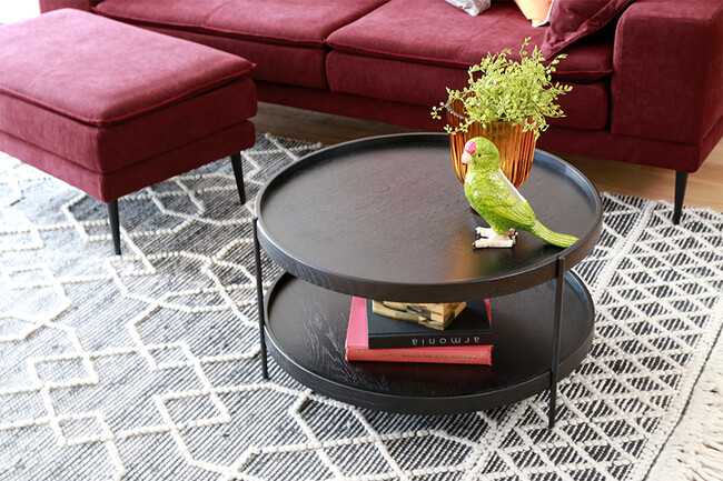 円形ローテーブル 