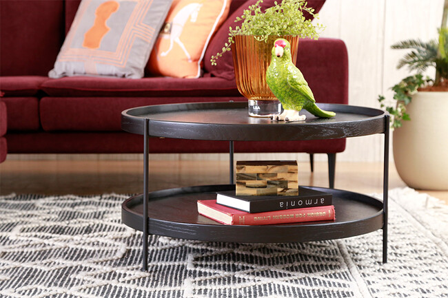 円形ローテーブル 