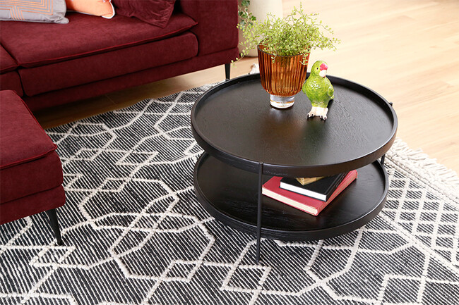 円形ローテーブル 