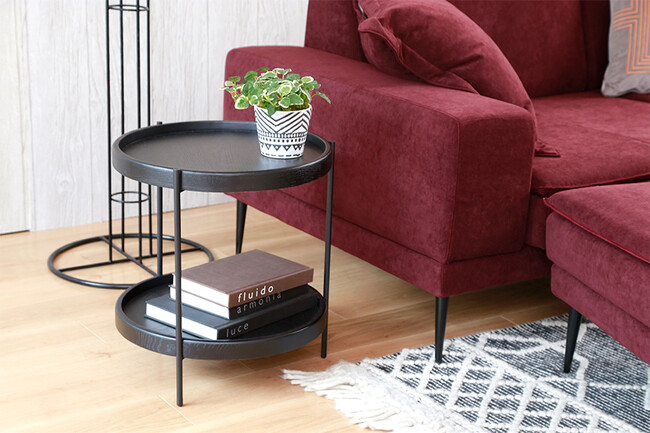 円形サイドテーブル 