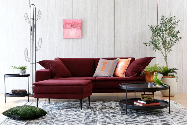 円形サイドテーブル 