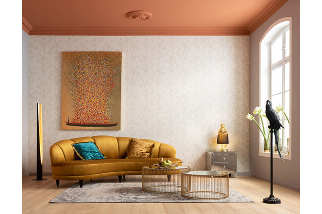 フラワーボートゴールドピンク160x120cm タッチドピクチャー 