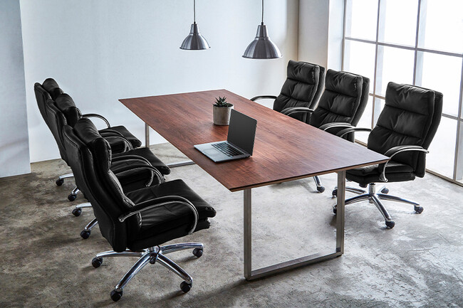 ポケットコイル内蔵 デスクチェア（ダークブラウン） 