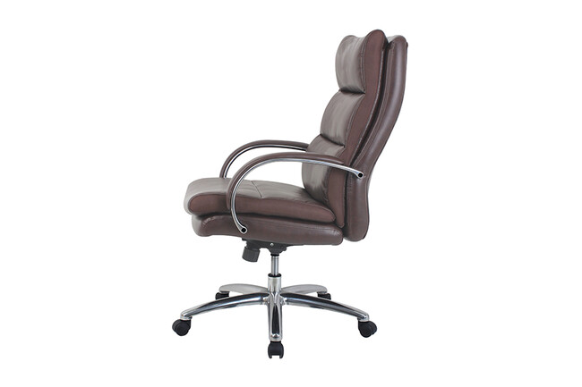 ポケットコイル内蔵 デスクチェア（ダークブラウン） 