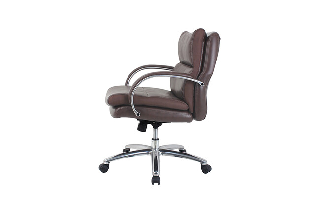 ポケットコイル内蔵 デスクチェア（ダークブラウン） 